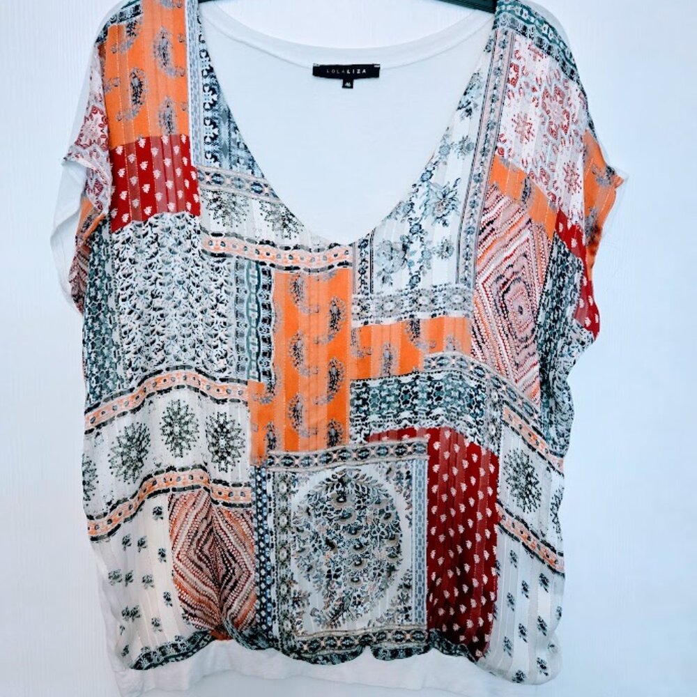 LOLALIZA V-neck top‎ Size XL